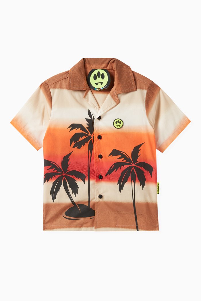

Graphic Logo Shirt in Poplin, Multicolour