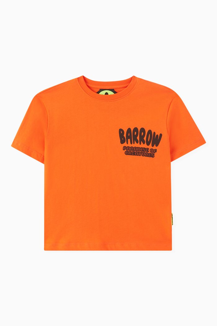 

Graphic Logo T-shirt in Cotton, Orange