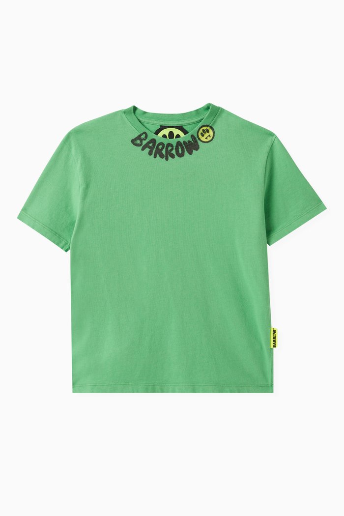 

Graphic Logo Shirt in Poplin, Green