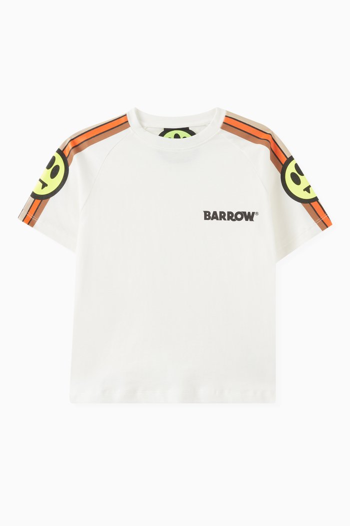 

Graphic Logo-print T-shirt in Cotton Jersey, White