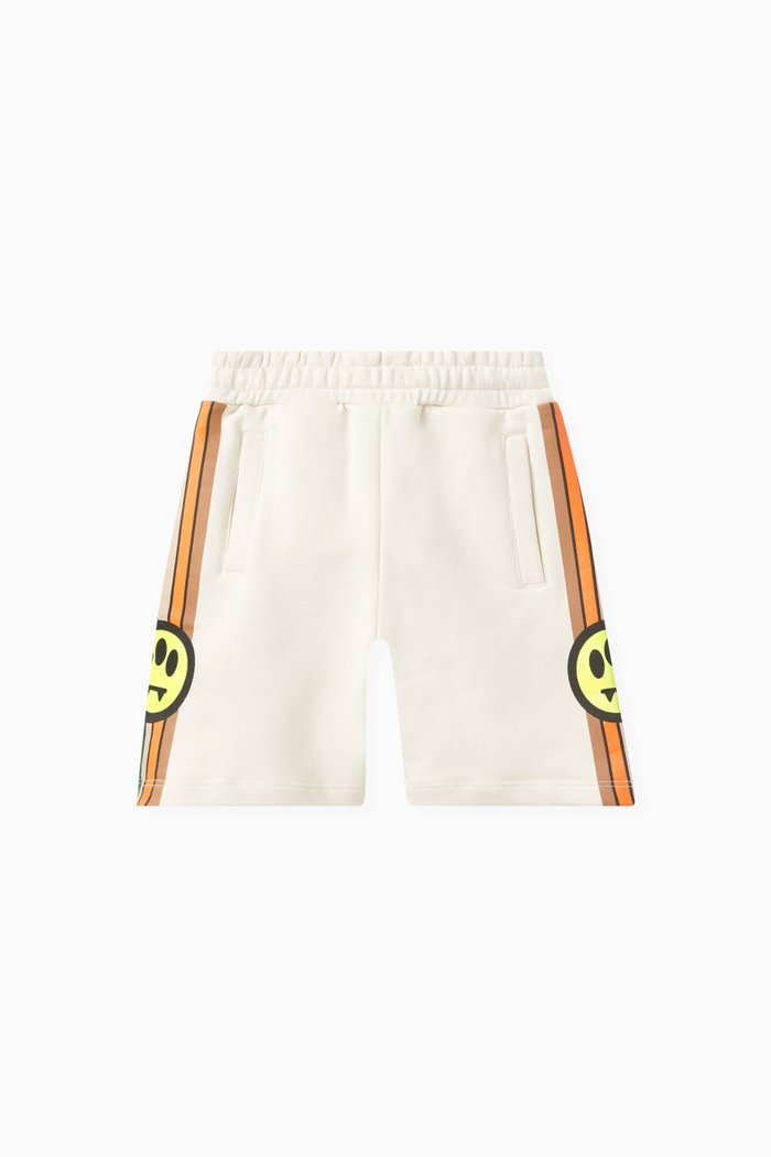 

Striped Sweatshorts in Cotton, Neutral