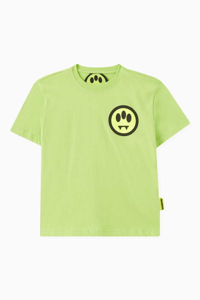 

Graphic Logo-print T-shirt in Cotton Jersey, Green