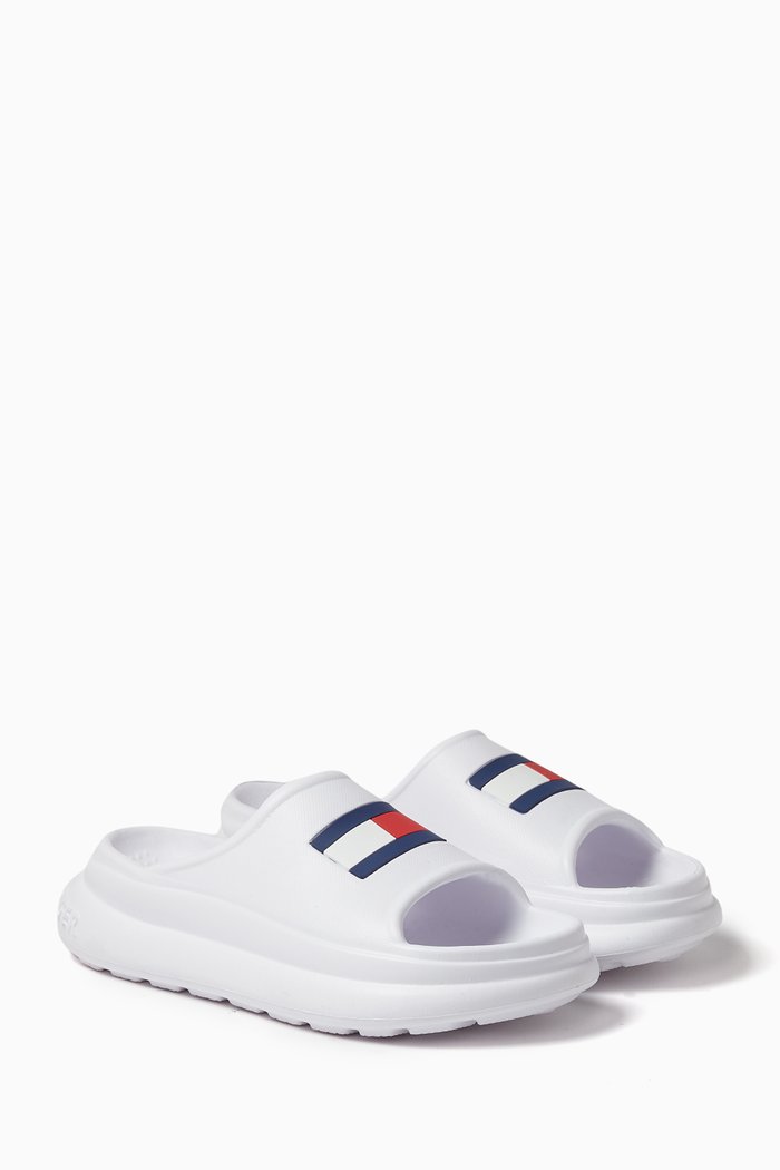 

Logo Foam Slides, White