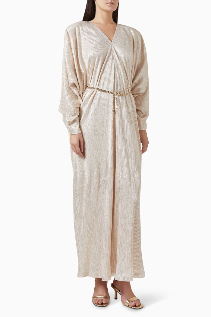 

Metallic Chain Midi Dress, Multicolour