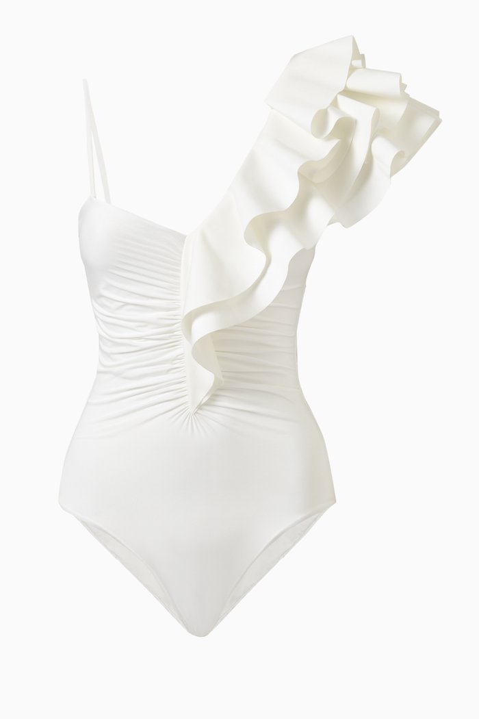 

Feston One Piece Swimsuit in Polyamide, White