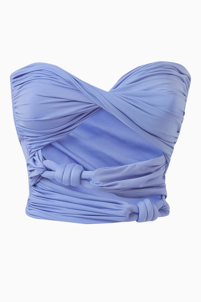

Atarraya Cut-out Top in Polyamide, Purple