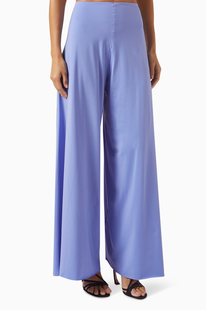 

Cabo Wide-leg Pants in Polyamide, Purple