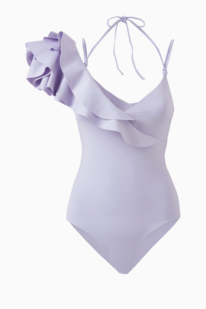 

Leidy One Piece Swimsuit in Polyamide, Purple