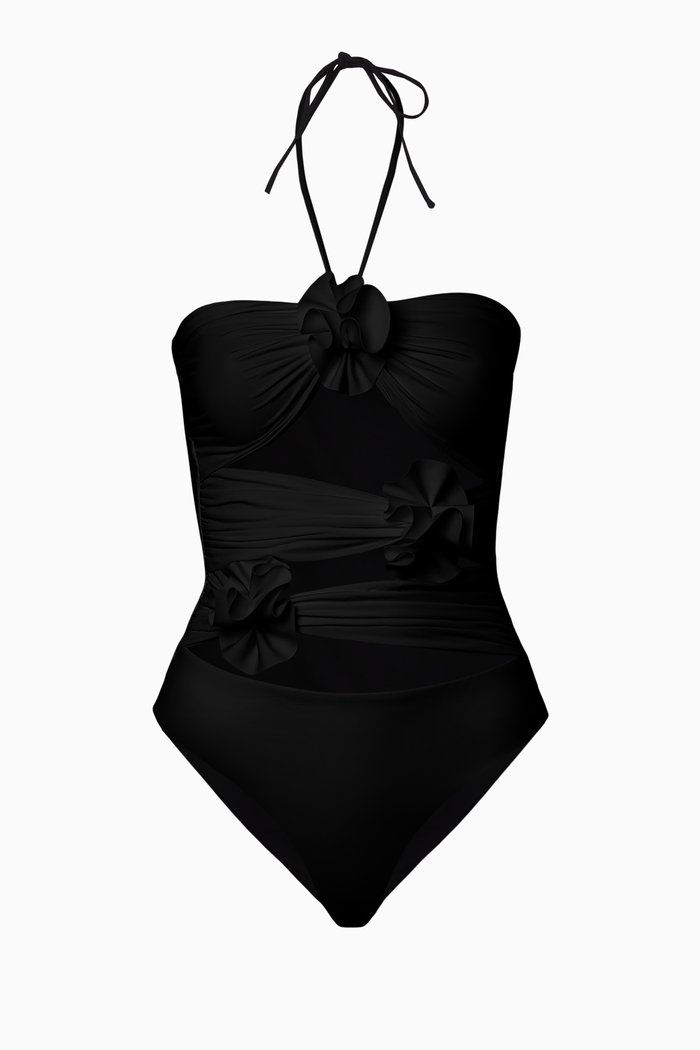 

Trinitaria One-piece Swimsuit, Black