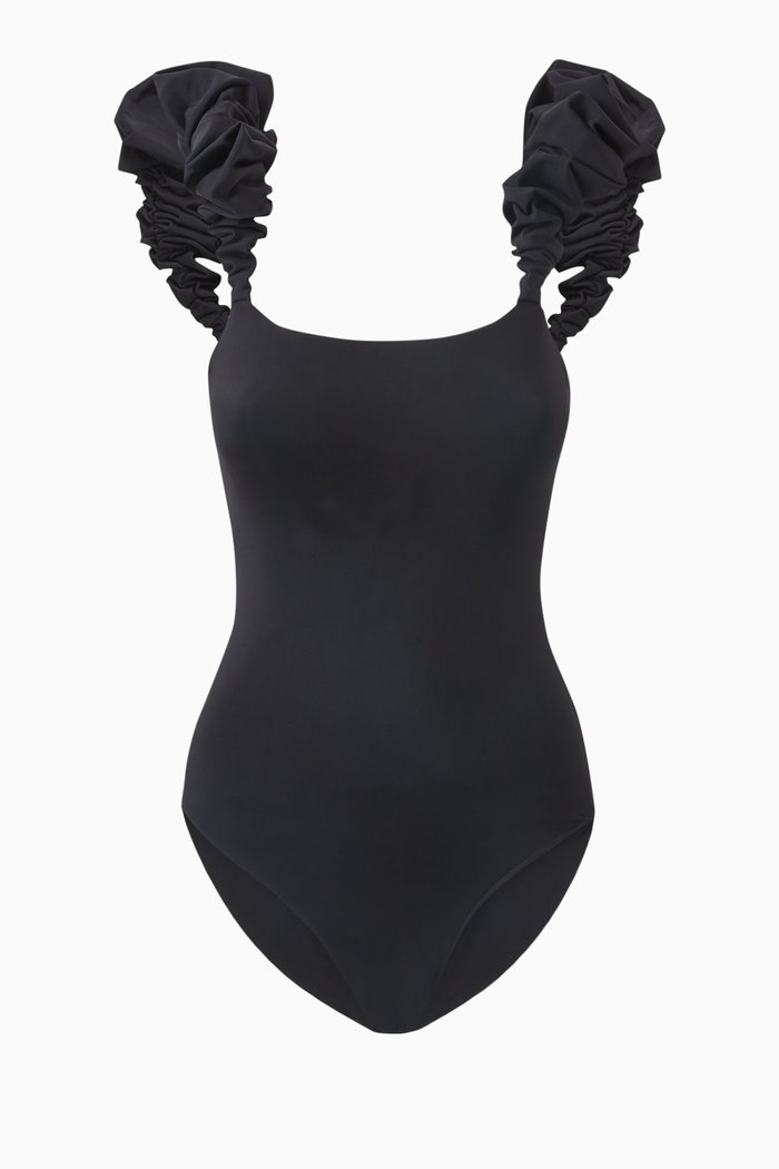

Denise One Piece Swimsuit in Lycra, Black