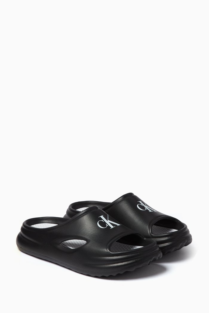 

Logo Foam Slides, Black