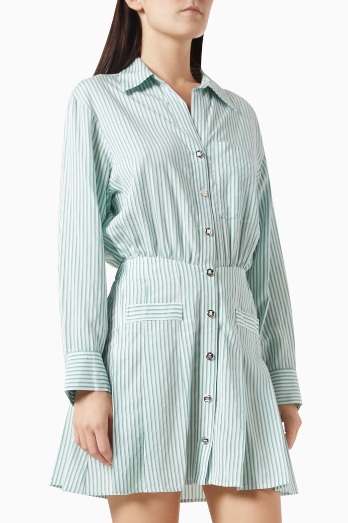 

Raudrine Mini Shirt Dress in Viscose, Multicolour