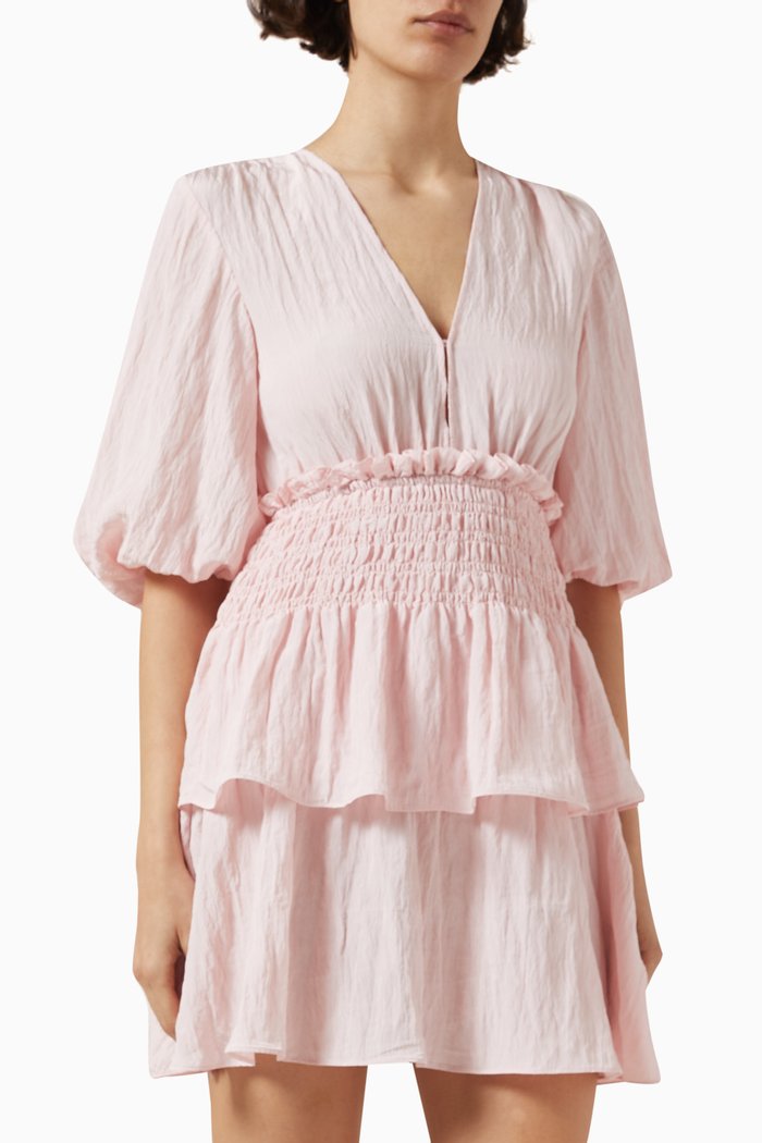 

Rapapam Ruffled Dress, Pink