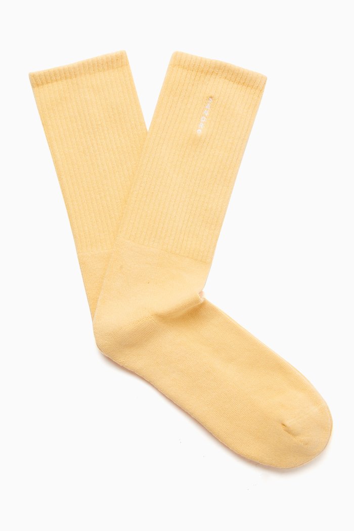 

Logo-embroidered Socks in Cotton Blend, Yellow