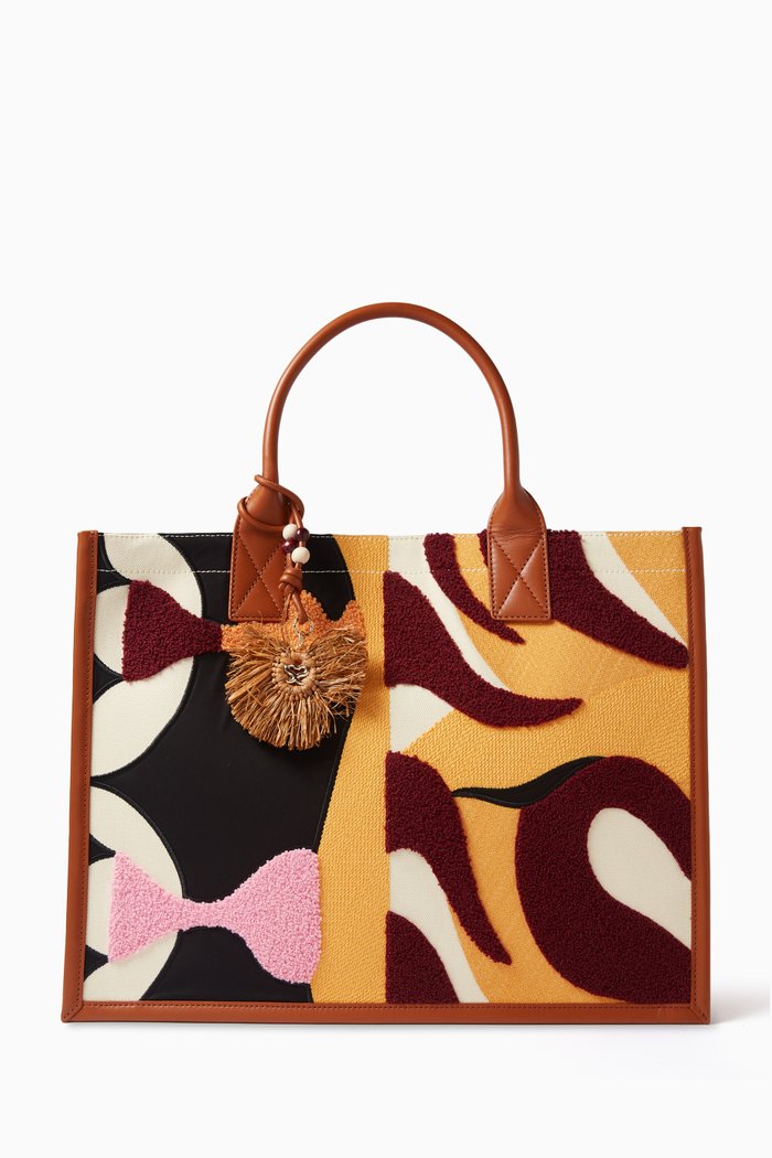 

Kasbah Tote Bag in Canvas, Brown