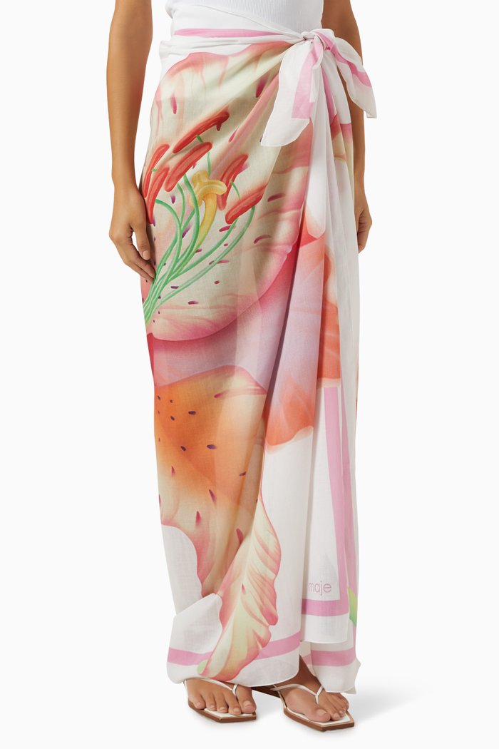 

Big Flower Pareo in Cotton, Multicolour