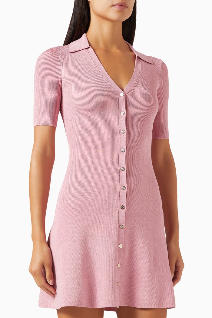 

Roliane Knit Mini Dress in Viscose Blend, Pink