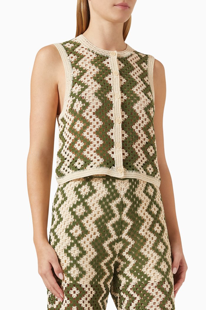 

Henrika Top in Crochet, Multicolour