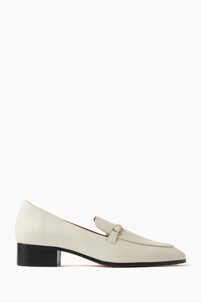 

Filika Moccasins in Leather, White