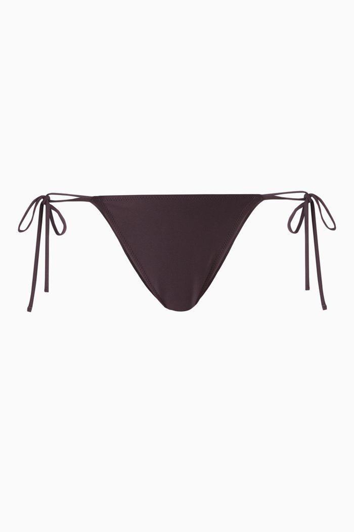 

Praia Bikini Briefs in Eco-Terry Fabric, Brown