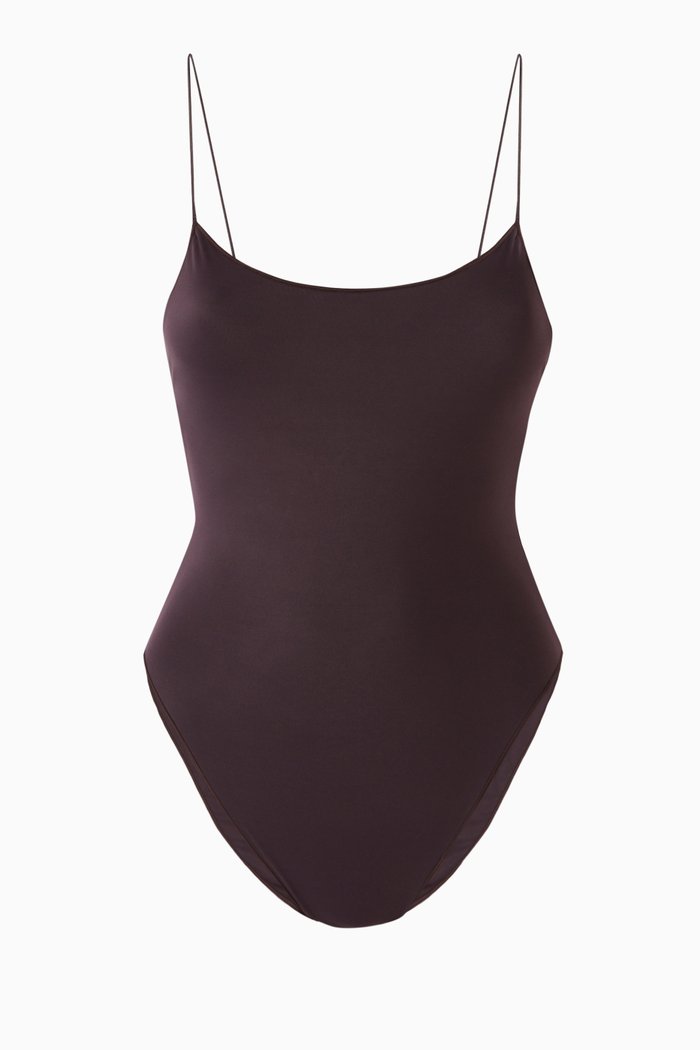 

The C One-piece Swimsuit in ECONYL® Blend, Brown