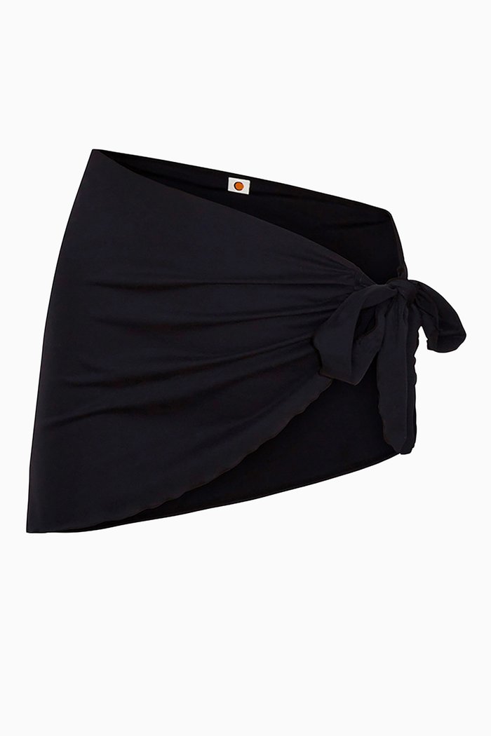 

Sala Mini Sarong Skirt in ECONYL® Blend, Black