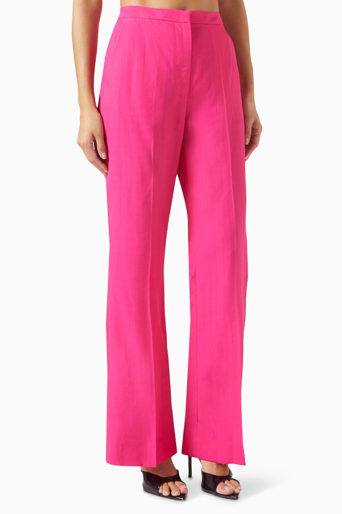 

Jenn Wide-leg Pants in Viscose, Pink