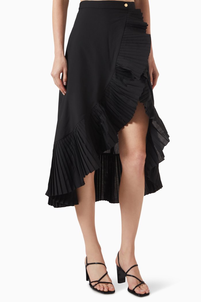 

Alessandra Midi Skirt, Black