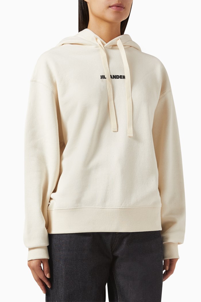 

Logo Hoodie in French Terry, Brown