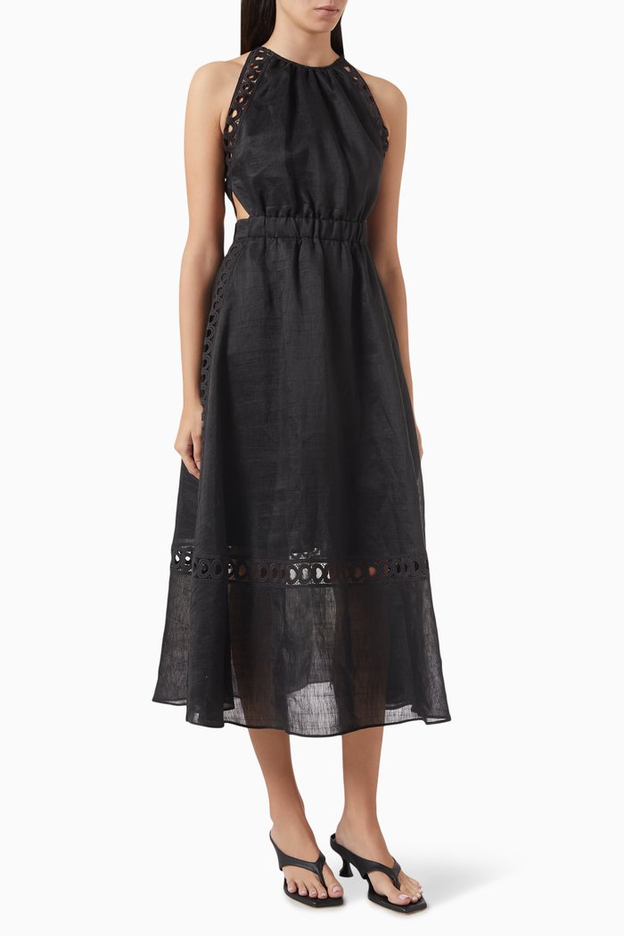 

Coralie Midi Dress, Black
