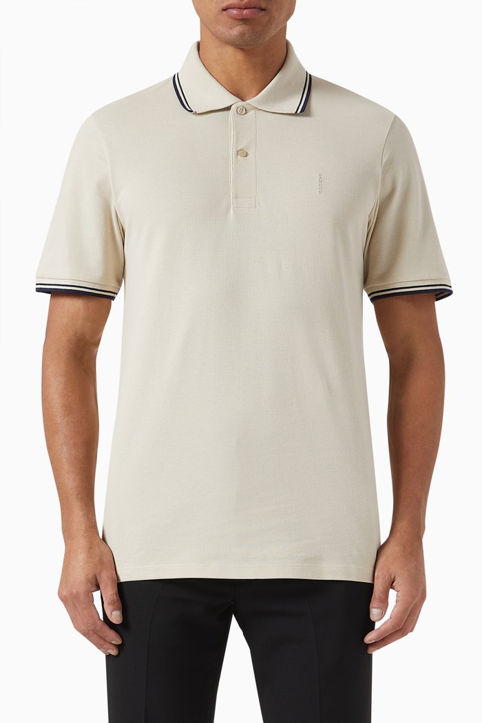 

Polo Shirt in Cotton Piqué, Grey