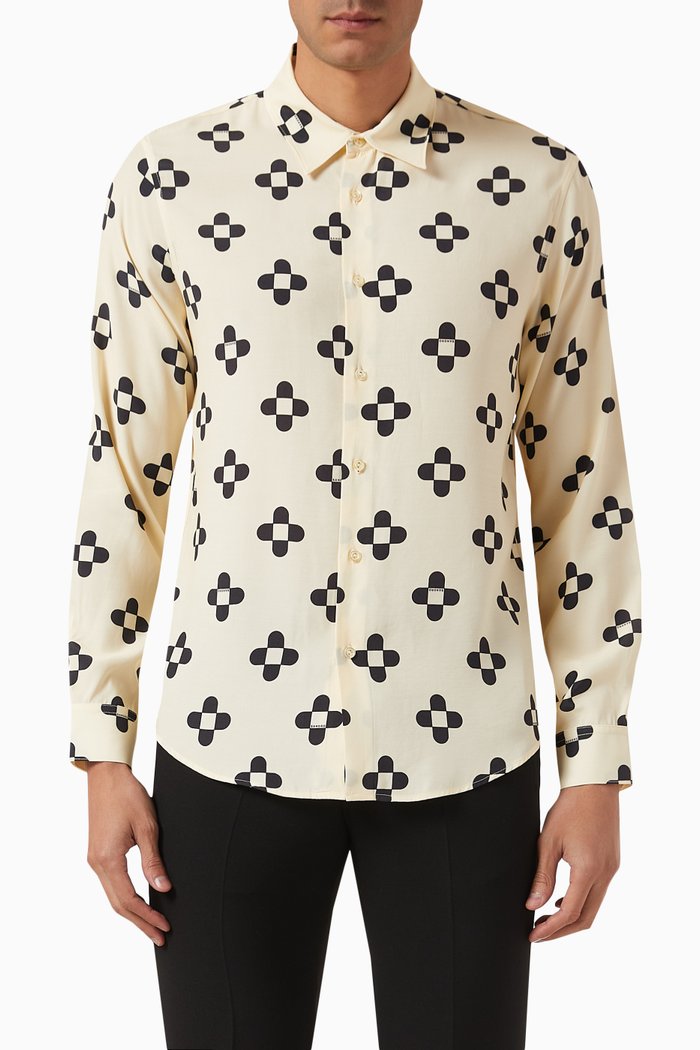 

Rounded Cross Shirt, White