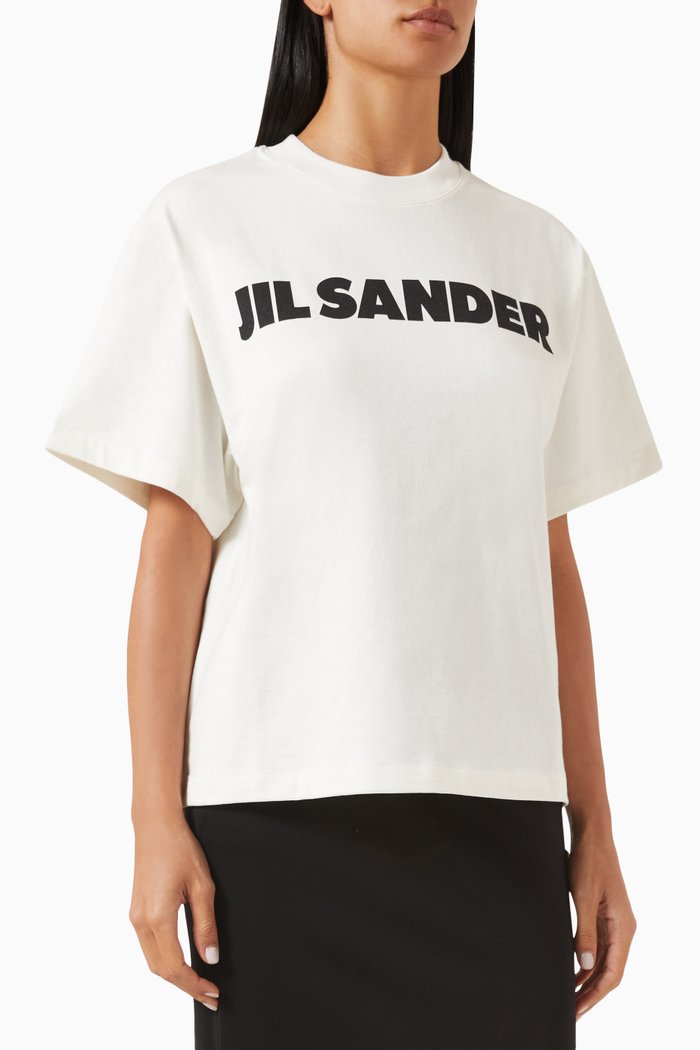 

Logo T-shirt in Cotton Jersey, White