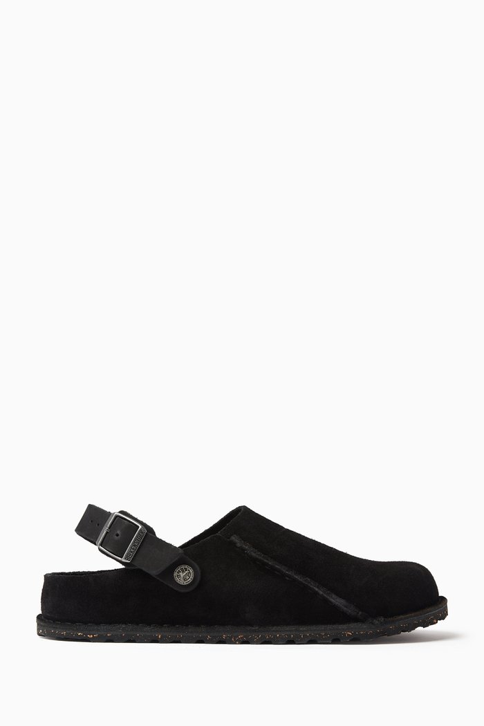 

Lutry VL Premium Clogs in Suede, Black
