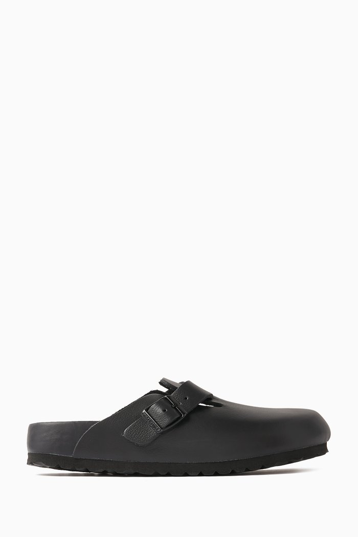 

Boston Clog Sandals in Leather, Black