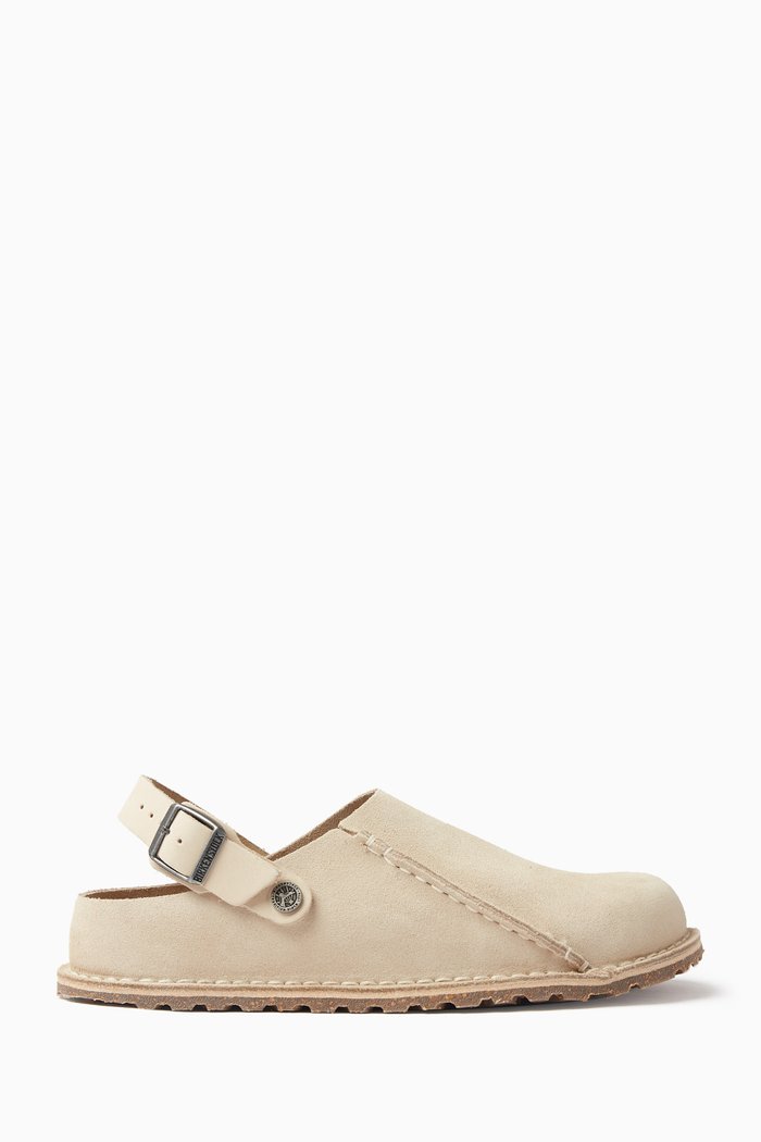 

Lutry VL Premium Clogs in Suede, Neutral