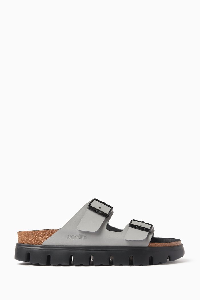 

Arizona Chunky Sandals in Birko-Flor, Grey