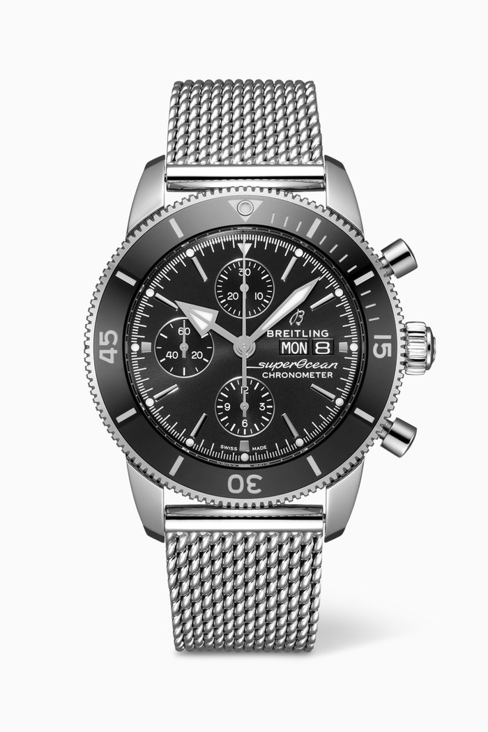 

Superocean Heritage Chronograph Watch, 44mm, Black