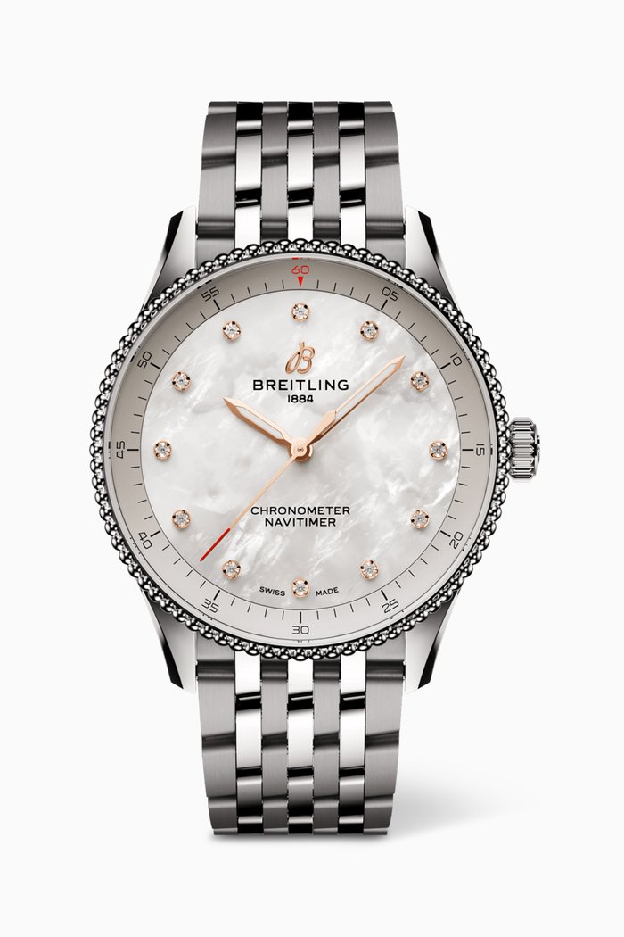 

Navitimer SuperQuartz™ Diamond Watch, 32mm, White