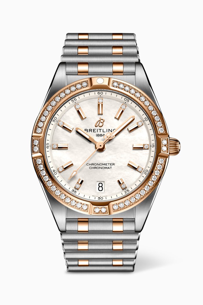 

Chronomat SuperQuartz™ Diamond & 18kt Red Gold Watch, 32mm, Neutral