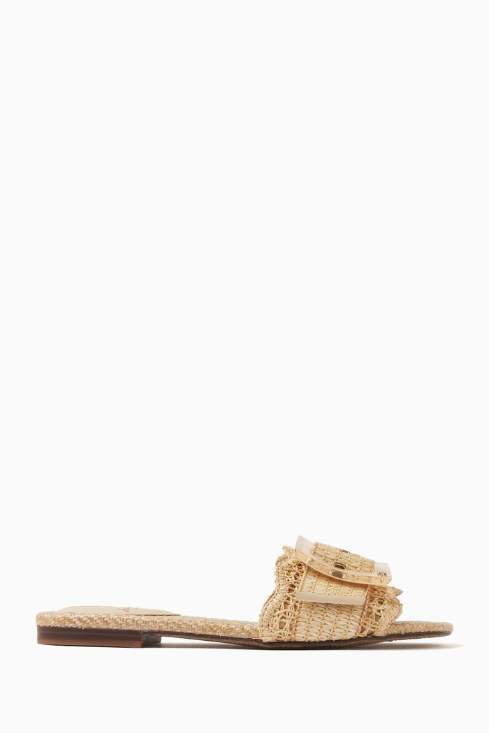 

Bambi Slides in Raffia, Neutral