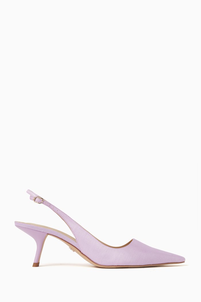

Bianka 60 Slingback Pumps in Silk, Purple