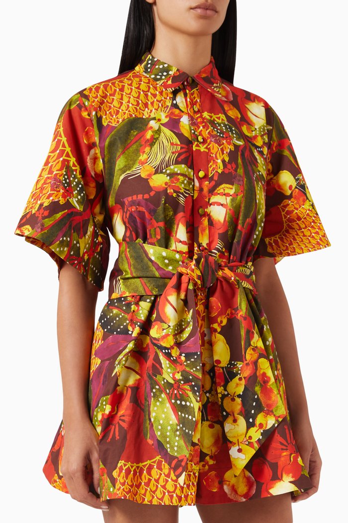 

Shanti Printed Romper in Cotton, Multicolour