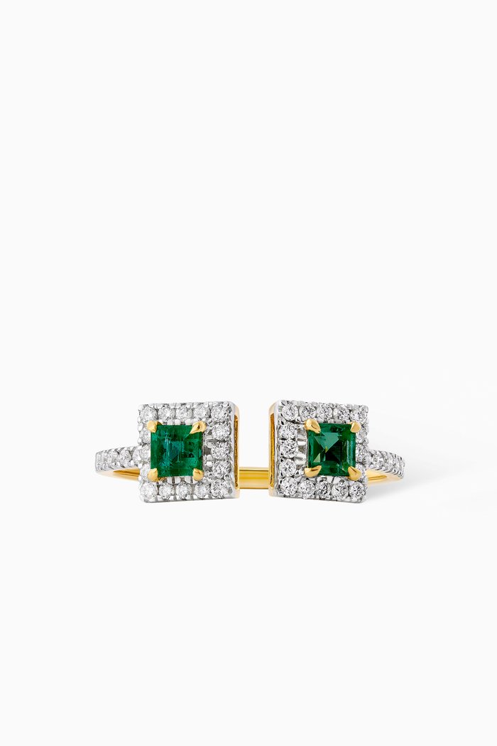 

Fura Emerald & Diamond Ring in 18kt Gold, Green