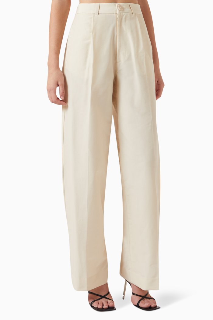 

Todd Pants in Cotton-nylon, Neutral