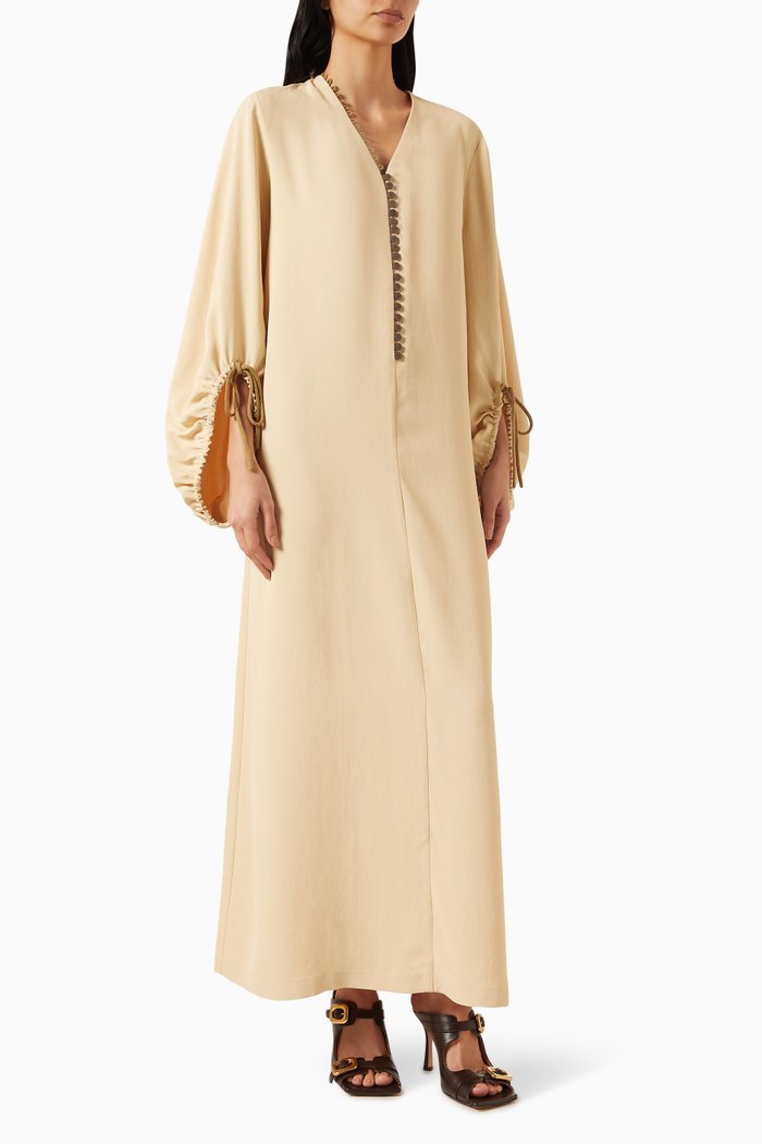 

Sophia Kaftan in Crêpe, Yellow
