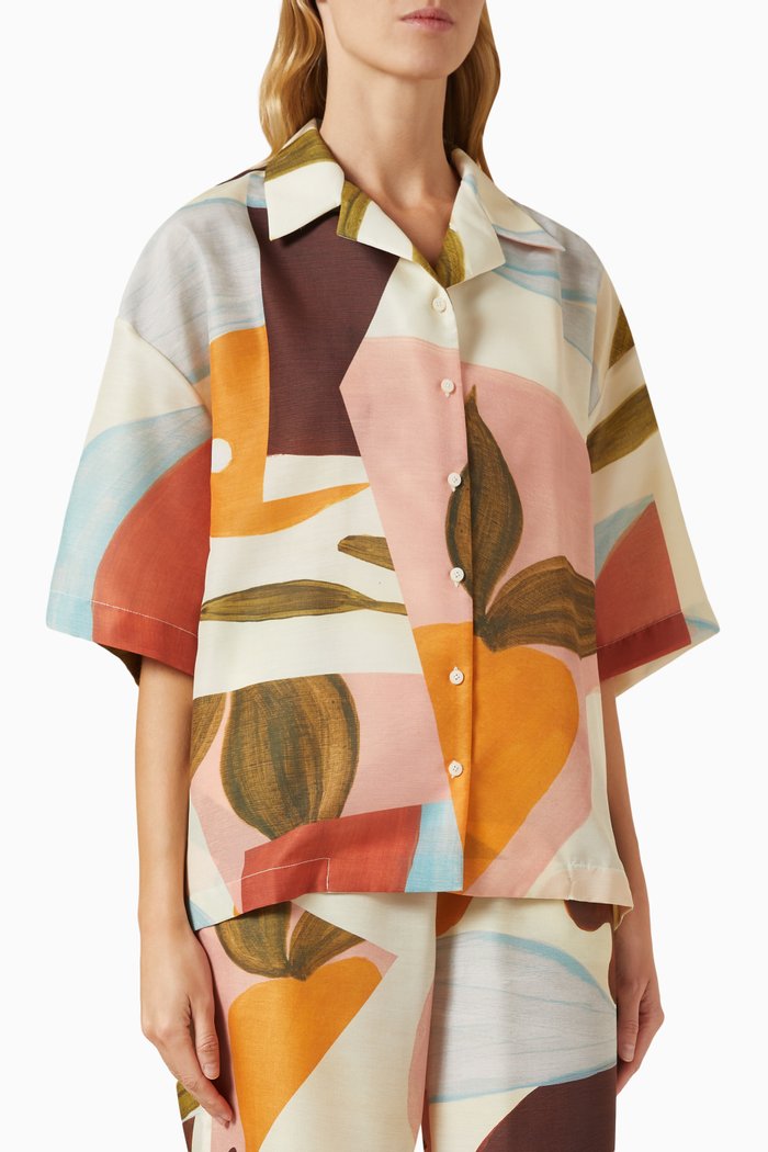 

Rafael Printed Shirt in Viscose, Multicolour