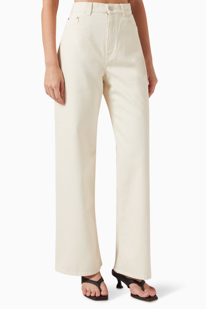 

Type 02 Wide-leg Jeans in Recycled Denim, White