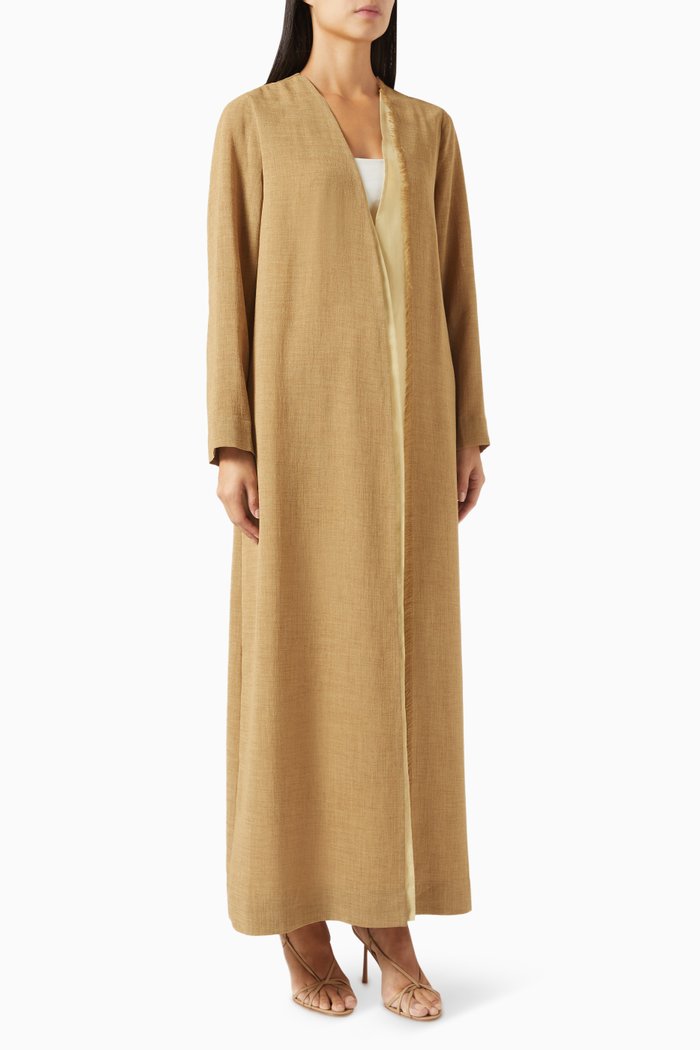 

Shurooq Long Jacket in Rayon-blend, Green