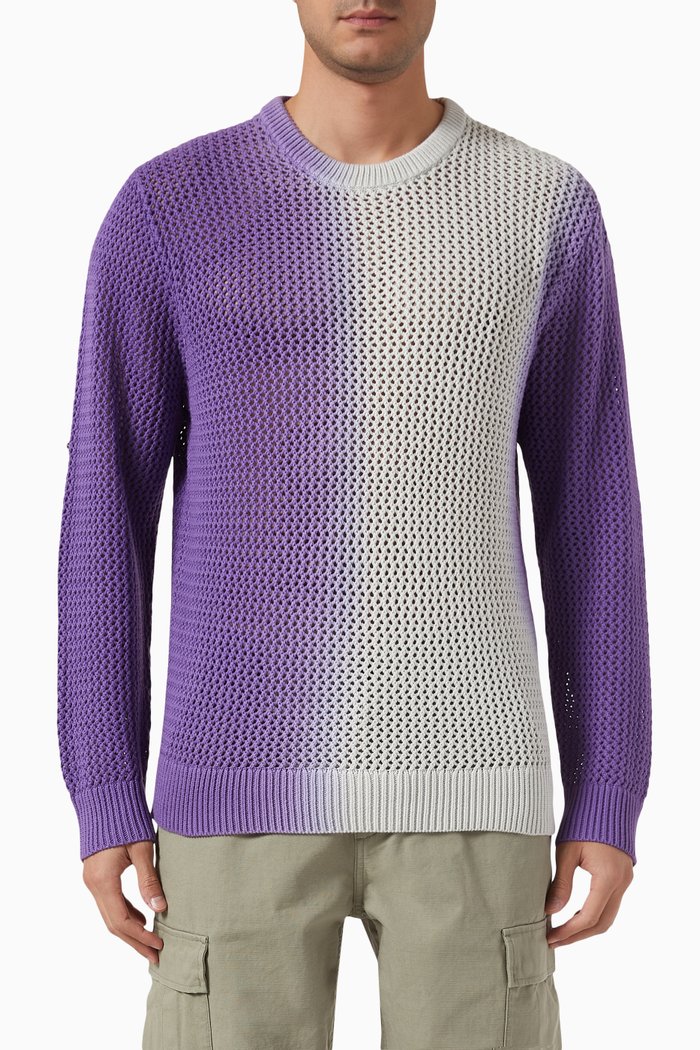 

Dyed Loose-fit Gauge Sweater in Knit, Multicolour